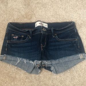 Hollister dark wash denim shorts